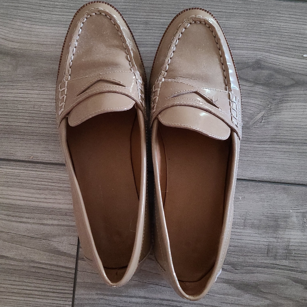 Ralph lauren Barrett leather loafer nude loafers nude shoes